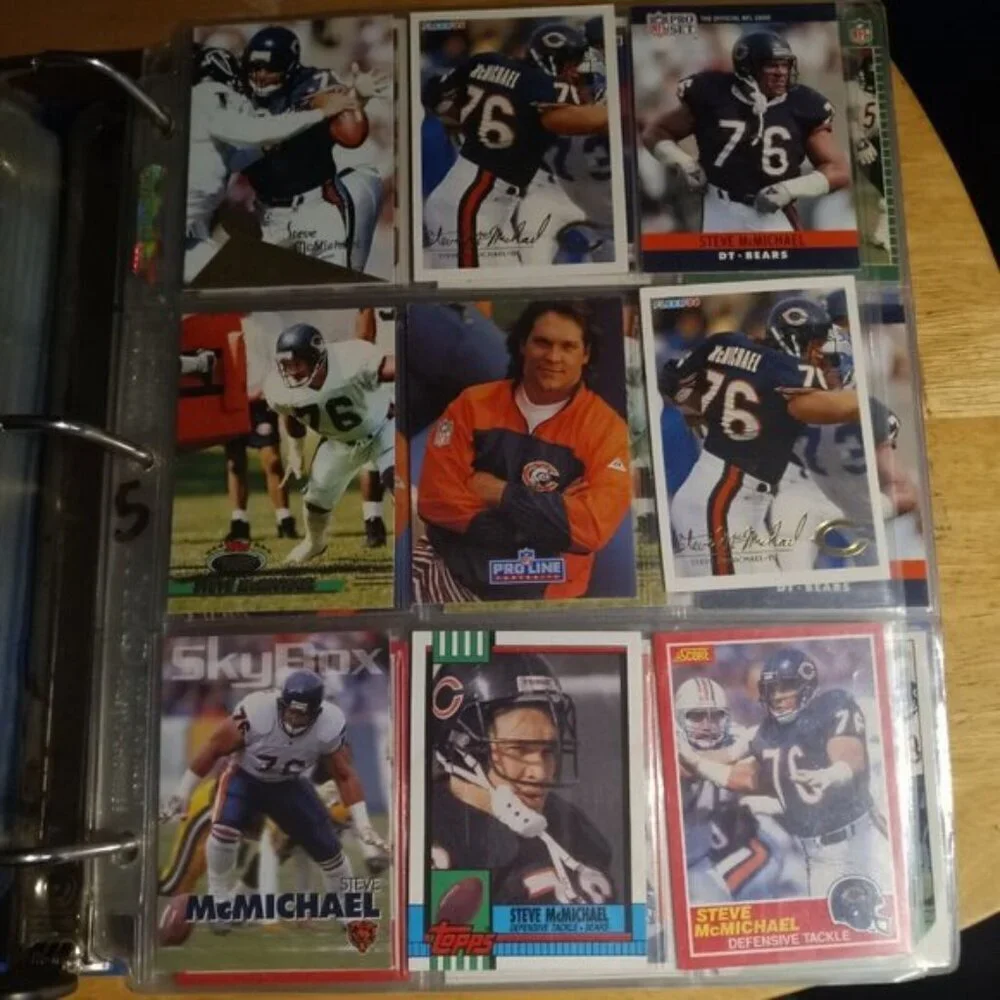 Steve McMichael  9 Card Lot  Chicago Bears